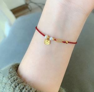 925 Sterling Zilveren Chinese Geluksbrenger 12 Sterrenbeelden Sieraden Rode String Tijgerarmband Bedels - Product Image 5