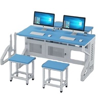 Bureaux d'ordinateur pour laboratoire scolaire, bureaux d'ordinateur pour élèves du primaire et du secondaire, bureaux de classe pour la formation, bureaux et chaises de classe