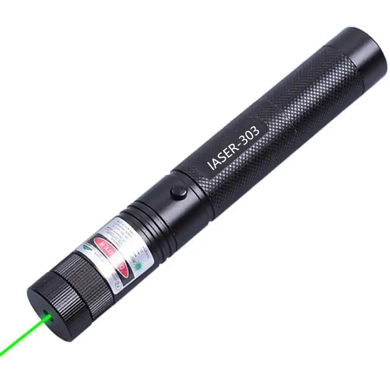 Carga directa USB de fábrica 303 linternas de puntero de luz láser verde Azul Rojo