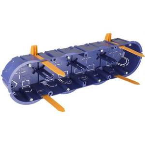 Scatola per pannello forato, 4 elementi, ideale per installazioni elettriche e montaggio di meccanismi a parete. - Product Image 1