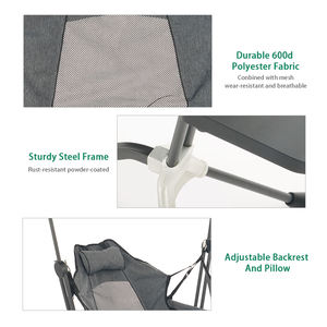 Freestyle Rocker amaca sedia da campeggio oversize pieghevole campeggio sedia oscillante con baldacchino portabicchieri e tavolino - Product Image 4