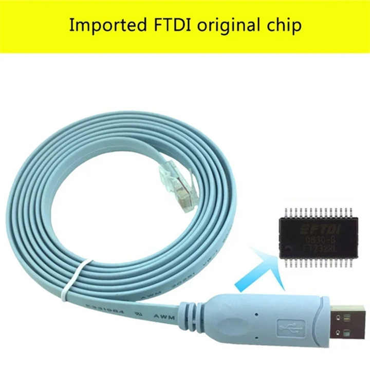 USB to RJ45 Console Cable RS232 Serial Adapter for Cisco H3C HP Arba ...