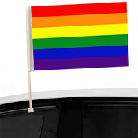 Drapeau de voiture personnalisé Gahumi Huiyi de qualité supérieure, motif Canada, article promotionnel, découpe et impression, drapeau sportif léger