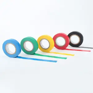 0,15 mm hitzebeständiges farbiges großhandelspreis wasserdichte pvc-elektrische isolierung gummi-klebband jumbo-rolle