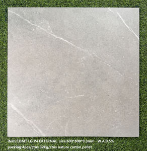 Matte Rustikale Keramik-Porzellan-Vollkörper-Quadratische Bodenfliesen 600x600 Grau Rutschfest Marmor-Look Moderne Luxus-Bodenfliesen - Product Image 5