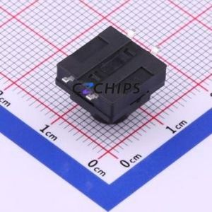 TS-1011S-A13B3-D2 Tactile Switch SMD-4P,12x12mm Switch Single Pole Single Throw Round Button 2.5N Vertical Mount - Product Image 2