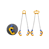 Chariot élévateur spécial huile tambour pince suspendu levage aigle bouche Double griffe crochet fer tambour levage 0.5-2 tonnes capacité