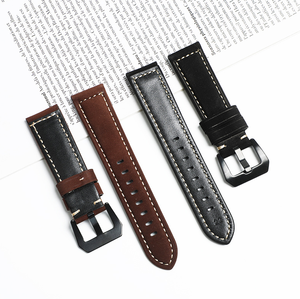 Correa de Reloj de Cuero Crazy Horse para Hombre, Estilo Rústico, 22mm 24mm 26mm, Compatible con Panerai - Product Image 3