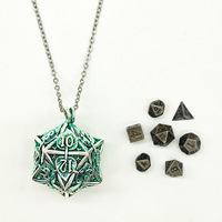 DND кости лист коробка ожерелье набор включает мини-кости. Подходит для ролевых игр (RPG), магия: сбор (MTG).