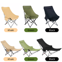 Chaise pliante à trois vitesses légère de fabrication chinoise, mobilier de jardin moderne d'extérieur, portable en fer métallique avec tissu Oxford