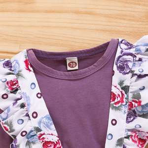 Conjuntos de Ropa para Bebés, Ropa de Dormitorio para Bebés, Trajes de Moda para Niñas con Vestido Floral de China - Product Image 3