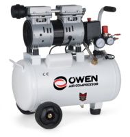 Compresseur d'air sans huile mini portable médical dentaire électrique 8Bar 24L 0.55Kw/0.75Hp
