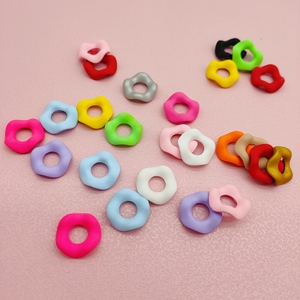 Sóng Mờ 16Mm Acrylic Nhựa Spacer Lục Giác Vòng Hoa DIY Đính Cườm Bút Trang Sức Phụ Kiện Long Lanh Macaron - Product Image 4