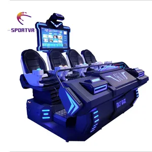 Çin'de yapılan özelleştirilmiş 4-seater sinema dinamik spor sandalye sürükleyici sanal gerçeklik 9D VR