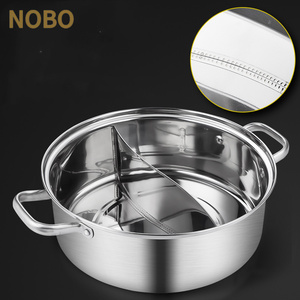 304 thép không gỉ công suất lớn đôi-hương vị lẩu đa kích thước nồi hộ gia đình - Product Image 5