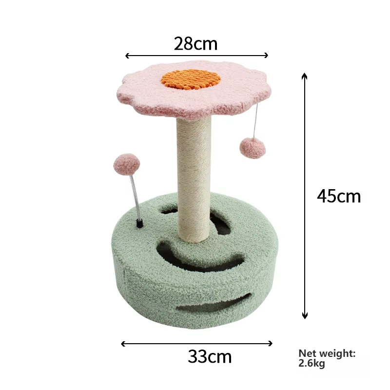 cat scratcher L green