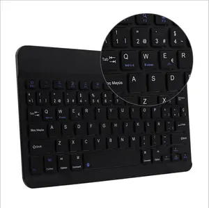 High quality mini portable 7inch 10.1 inch modern wireless keyboard mini rechargeable keyboard for ipad iphone android tablet pc