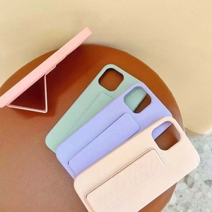 Funda de Silicona con Soporte, Color Caramelo, Antigolpes, para iPhone 11, 14, 15, 16, 17, Venta al Por Mayor de Fábrica, Carcasas para Teléfono - Product Image 3