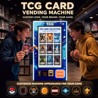 Distributeur automatique de cartes à collectionner avec SDK, compatible ADA, design mural, écran tactile LCD/LED, options de paiement multiples pour