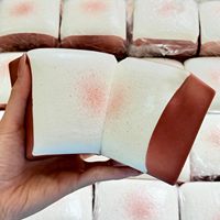 Jouet sensoriel anti-stress en mousse PU super épaisse, moelleuse et collante, en forme de pain grillé, à remontée lente, pour soulager l'anxiété et le TDAH, cadeau mignon