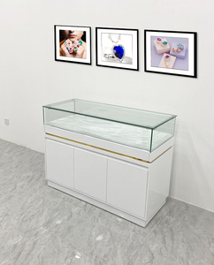 Đồ trang sức cửa hàng trưng bày kệ trưng bày đồ trang sức cửa hàng đồ nội thất tháp đồ trang sức hiển thị tủ kính gỗ hiện đại bảng điều chỉnh 1 Bộ - Product Image 6