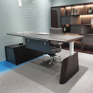 Desain Modern Boss Furnitur Kantor Mewah Bermotor Pintar Tinggi Dapat Disesuaikan Bentuk L Meja Kantor Eksekutif Teknologi Tinggi - Product Image 1