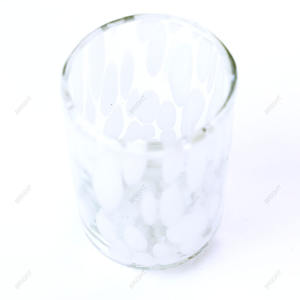 新款香薰蜡烛独特的斑点外墙玻璃容器150毫升260毫升330毫升380毫升派对玻璃蜡烛罐 - Product Image 3