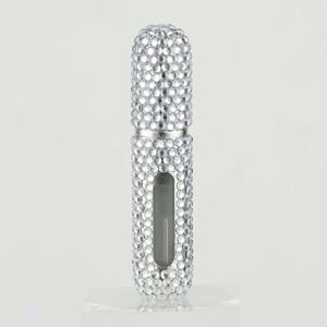 <b>5Ml</b> Portable Aluminum Case Glass <b>Perfume</b> Atomizer Refillable Travel Spray <b>Bottle</b> for Personal Care - Product Image 6