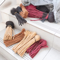 Extensions de Cheveux Naturels Humains pour Tresses, Vente en Gros, 100% Cheveux Humains, Extensions de Dreadlocks Rasta, Extensions de Locs en Cheveux Humains
