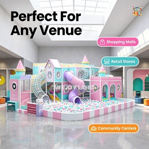 Aire de jeux interactive personnalisée en forme de château de macarons, équipement de jeux d'intérieur pour enfants, <span class=keywords><strong>parc</strong></span> de jeux doux commercial avec labyrinthe - Product Image 3