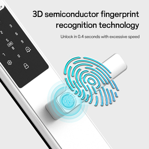 Cerradura Inteligente Glomarket Tuya WiFi a Prueba de Agua con Reconocimiento Facial 3D, Control por Voz Alexa, Huella Dactilar BLE, Seguridad para el Hogar en la Nube - Product Image 3