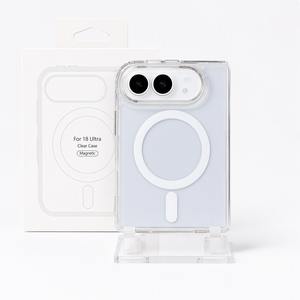 Funda Magnética Transparente a Prueba de Golpes para iPhone Duo 18 17 16 15 Pro Max, Compatible con Cargador Inalámbrico - Product Image 1