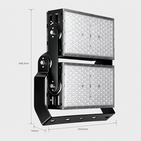 Projecteur LED extérieur étanche 600W 800W SMD3030 à double température de couleur (CCT) 6000K 240V 380V à haute efficacité lumineuse pour terrain de football