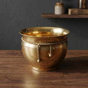 Bol en métal fait main vintage, finition polie, vaisselle décorative, idéal pour offrir - Product Image 3