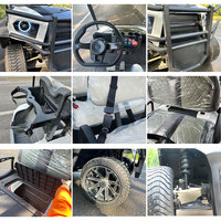 Voiturette de golf électrique BEEMOTOR à double motorisation, 4 places, autonomie de 100 km, idéale pour les livraisons et le transport personnel