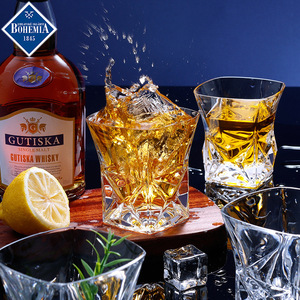 Bohemia Crystal Whisky Glass Set 301-400ml Lead Free Cocktail Party Use - Product Image 1