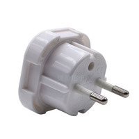 Adaptateur de prise de type G britannique vers type C européen en cuivre 10A250VAC