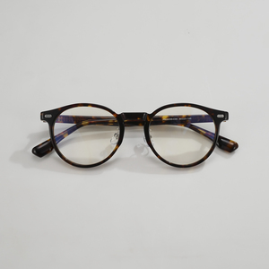 Custom Anti Blue Light Glasses Handmade Acetate Optical <b>Frames</b> Vintage Round <b>Eyeglass</b> <b>Frames</b> Prescription Glasses <b>Frame</b> - Product Image 3