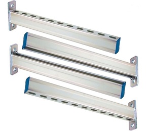 HENENG 4 Pack 22-Inch Steel <b>Shelf</b> <b>Brackets</b>, Heavy Duty Galvanized Slotted Strut Channel Support for DIY Shelving, Pipe & Display - Product Image 3