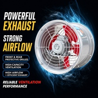 Ventilateur axial cylindrique électrique industriel à roulement à billes en acier inoxydable pour lit de refroidissement d'extrusion d'aluminium 0,08 4 kW 220V 380V