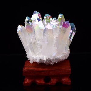 Wholesale Natural Beautiful Colorful Quartz RAW STONE <b>Cluster</b> Angel Aura <b>Crystal</b> Specimen Irregular Shape for Home Decor - Product Image 1