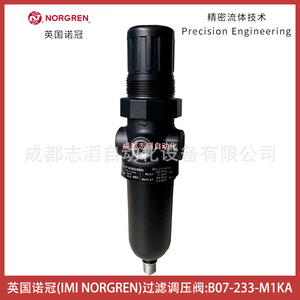 วาล์วลดแรงดันนอร์เกรน B07-233-M1KA 1/4 นิ้ว แก๊ส นิวเมติก - Product Image 1