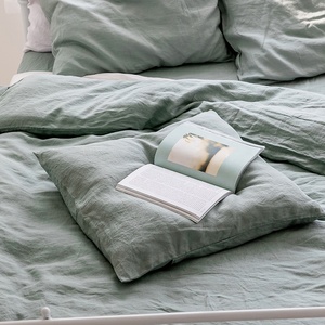 Stone washed 100% puro <span class=keywords><strong>Francese</strong></span> di lino di lino/fogli di biancheria da letto in lino Europeo set - Product Image 2