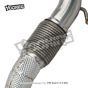 Tuyau d'échappement sport OEM en acier inoxydable à haut débit pour VW <span class=keywords><strong>GOLF</strong></span> <span class=keywords><strong>7</strong></span>/<span class=keywords><strong>7</strong></span>.5 MK7/MK7.5 <span class=keywords><strong>GTI</strong></span> 2.0T 2014-2020 - Product Image 3