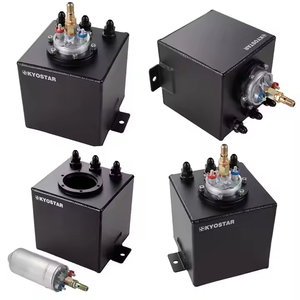 燃料サージポットタンク2Lアルミニウムレーシングカー044外部燃料ポンプ付きAN6旋回 - Product Image 3