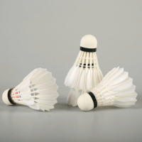 Volant de badminton hybride en plumes d'oie, classe B, léger, haute élasticité, durable, professionnel, niveau tournoi, OEM/ODM