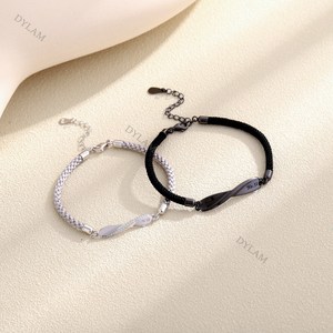 Dylam <strong>Bracelet</strong> for Men <strong>Women</strong> Lovers Couple <strong>Magnetic</strong> Sterling Silver Jewelry Designer <strong>Bracelets</strong> Bangles Trendy Trendy Gold Chain - Product Image 6