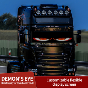 1696ไดโอดเมทริกซ์ไฟ LED ดวงตาปีศาจแบบตั้งโปรแกรมได้5V สำหรับโฆษณารถยนต์อุปกรณ์ตกแต่งรถยนต์ดีไซน์ฟรี - Product Image 4