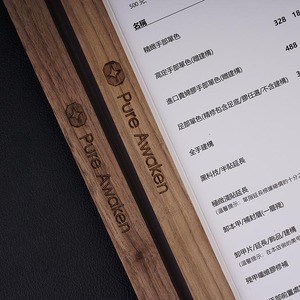 Khay đựng thực đơn gỗ óc chó kiểu dáng mới thanh lịch, thiết kế sáng tạo, kích thước A4 A5 - Product Image 5