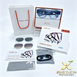 New Fancy View AIMB-G6 Smart <b>Glasses</b> <b>with</b> 8MP <b>Camera</b> FPV Recording <b>Camera</b> Real-Time AI Translation Meeting Recording Business - Product Image 4